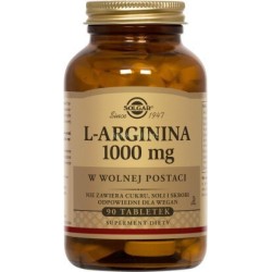 SOLGAR L-arginina 1000 mg w wolnej postaci