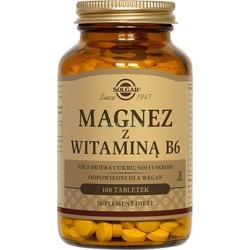 SOLGAR Magnez z witaminą B6 tabl. 100tabl.